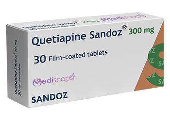 Quetiapine 300 mg 30 tablets Medishops.net